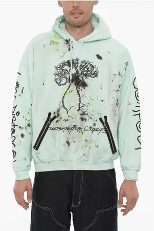 WESTFALL Printed Fleeced Cotton Hoodie