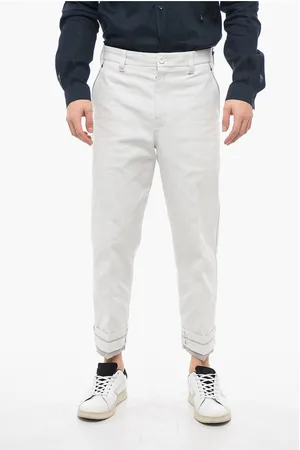 Dior Canvas Cropped Pants with Cuffs