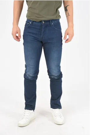 corneliani ID LUXURY DENIM Dark-washed Jeans with 5 Pockets 17cm