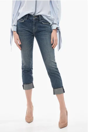 Current/Elliott Cuffed Hem Slim Fit Jeans 16cm