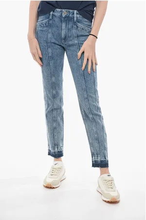 Isabel Marant ETOILE Stone Washed SULANOA Denims with Vertical Stitchings