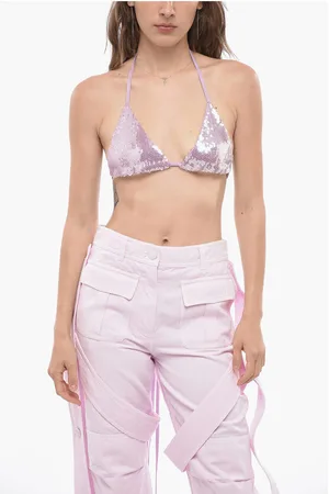 ROTATE Sequined Triangle Top