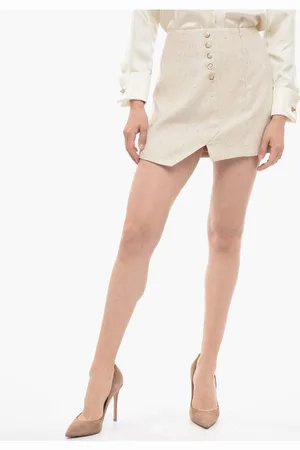 THE GARMENT Tweed TARANTO Miniskirt with Decorative Buttons