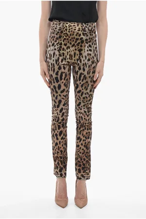 Dolce & Gabbana Animal Patterned Skinny Fit Pants