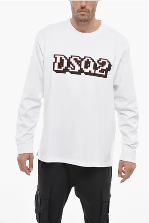 Dsquared2 Long-sleeved Skater Fit T-shirt with Logo Print