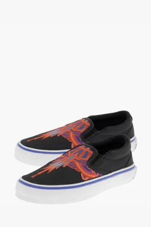 MARCELO BURLON Canvas CURVES WINGS Slip On Sneakers