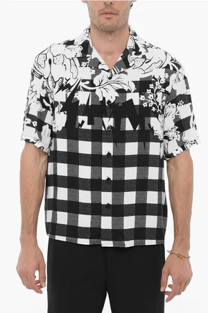 Neil Barrett Double Patterned Boxy Fit Shirt