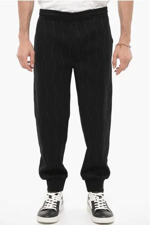 Neil Barrett Neoprene Loose Fit Joggers with Visible Stitching