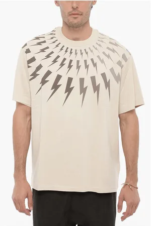 Neil Barrett Easy Fit Crew-Neck T-shirt with Print