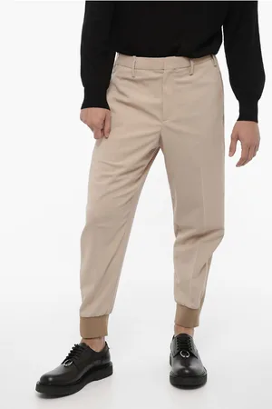Neil Barrett Slim Fit Casual Pants with Contrating Side Bands