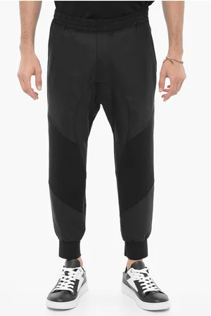 Neil Barrett Slouch Fit Virgin Wool Blend Casual Pants