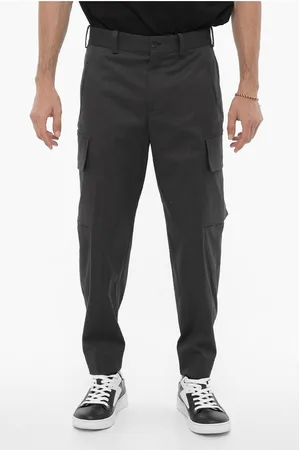 Neil Barrett Loose Fit Cargo Pants with Drawstring Waist