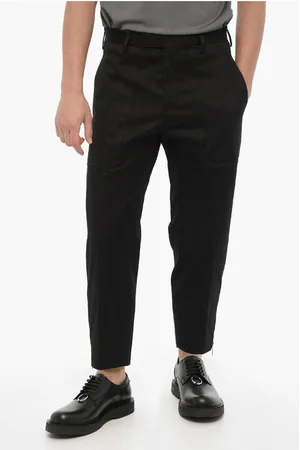 Neil Barrett Stretch Cotton TOM Pants with Ankle Zip
