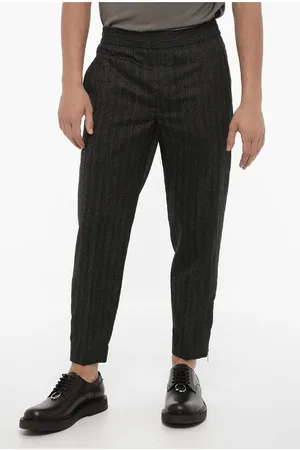 Neil Barrett Slim Fit Virgin Wool Pants with Ankle Zip
