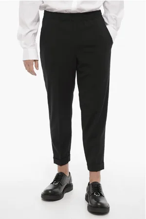 Neil Barrett Cuffed Hem Slim Fit Casual Pants