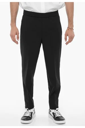 Neil Barrett Slim Fit Casual Pants with Ankle Zip