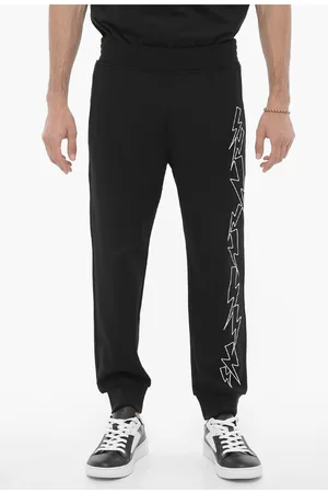 Neil Barrett Skinny Fit BOLTS Joggers with Contrasting Embroidery