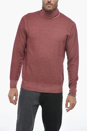 ALTEA Turtleneck DAMIÈ Jacquard Virgin Wool Sweater