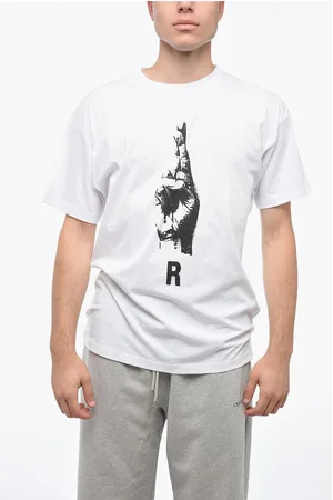 RAF SIMONS Printed HAND SIGN Cotton T-shirt