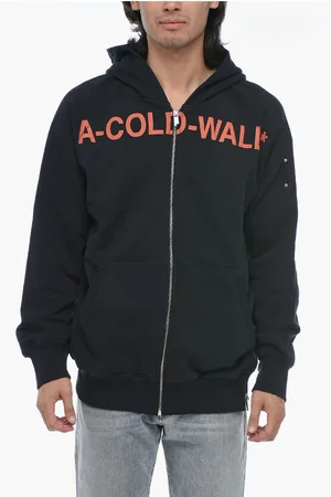 A-cold-wall* Logo print Brushed Cotton Zipped Hoodie
