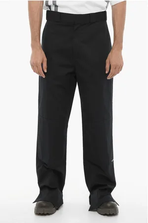 Palm Angels High-Waisted Straight Leg Pants