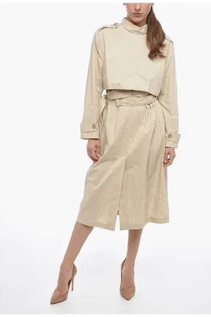Maison Margiela MM6 Trench-shaped Popeline Midi Dress