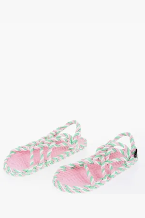 Nomadic state of mind Two Tone Rope Slingback Sandals