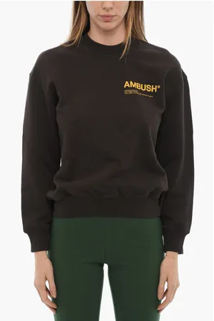 AMBUSH Brushed Cotton Crew-neck Sweatshirt with Printed Logo