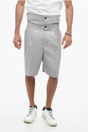 Dior Wool Embroidered Shorts with Waistband