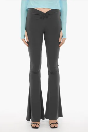 The Andamane Stretch Fabric Bootcut Pants with Elastic Waistband