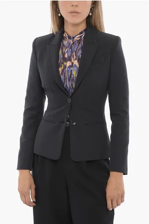 EDRA Solid Color Two-Buttons Blazer