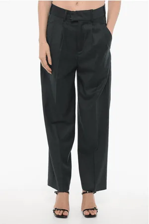 EUDON CHOI Double-Pleat Wool and Cashmere Pants