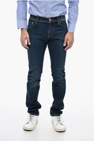 corneliani ID Dark Wash Regular Fit Jeans 18 cm