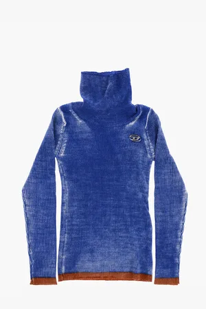 Diesel Ribbed Delavè Effect KARIBELLE Turtle-neck Sweater