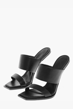 Alexander McQueen Leather NEW LUX Sandals with Plexiglass Heel 10cm