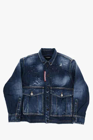 Dsquared2 Vintage Effect Denim Button Down Shirt