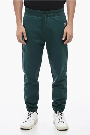 Saint Laurent Brushed Cotton Sweatpants with Cuffs
