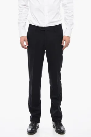 corneliani Virgin Wool LEADER Trousers with Slim Fit