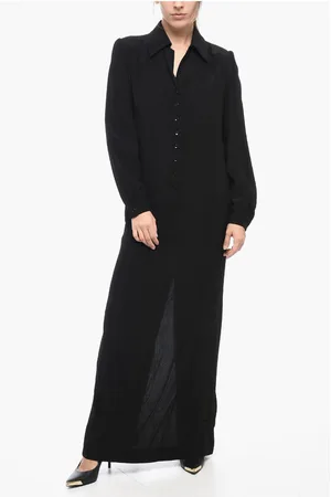 Saint Laurent Long Sleeved Shirt Dress