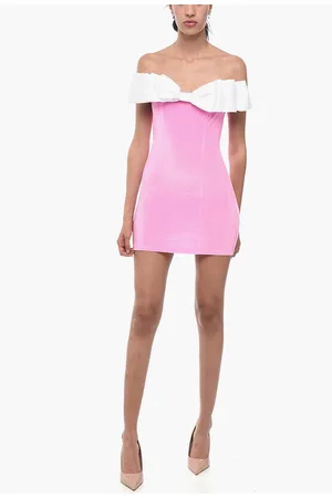 Adriana Hot Couture Bodycon Chenille Mini Dress with Maxi Bow