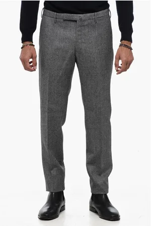 Incotex Regular Waist Virgin Wool Pants