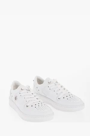 Neil Barrett Faux Leather Low-Top Sneakers with Cut Out