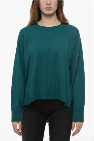 PAROSH Cashmere WAM Sweater with Asymmetric Hem