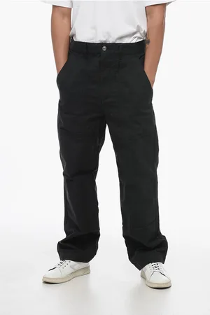 Isabel Marant Cotton Carrot Fit Pants with Belt Loops