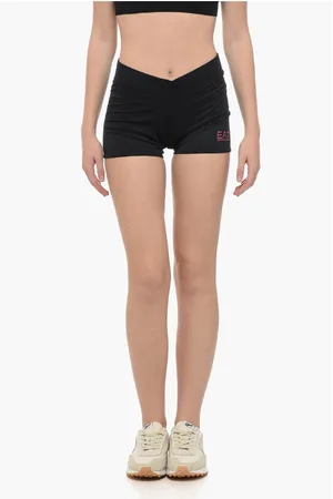 Emporio Armani EA7 Tech Fabric Shorts with Printed Logo