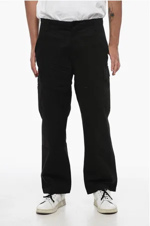 Kenzo Cotton Cargo Pants with Drawstringed Waistband
