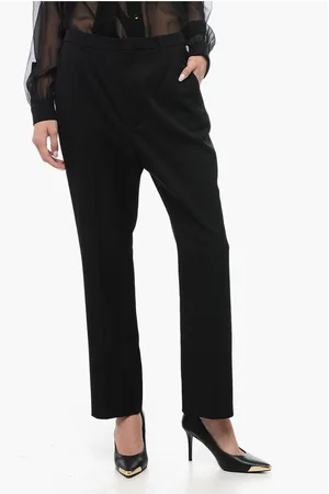 Saint Laurent Wool Cropped Pants