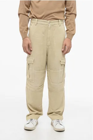 Isabel Marant Twill Fabric Cargo Pants with Belt Loops