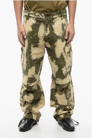 DARKPARK Acid-Wash Effect Cargo Pants