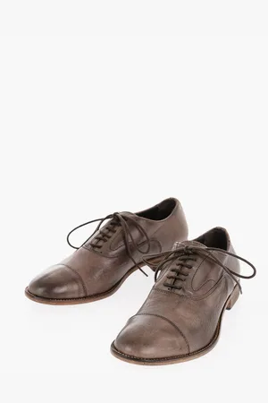 corneliani Solid Color Leather Oxford shoes